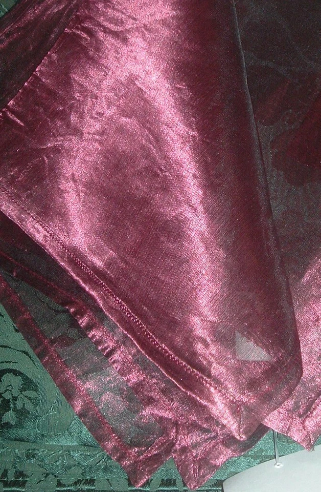 Bloomingdale Eternity Red/Burguandy 20x 20 Sheer  Napkins (3) - Image 1 of 1