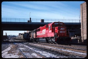 Original Schienenschlitten - SOO Soo Line 6043+ Milwaukee WI 23.12.1989 - #184 - Bild 1 von 1