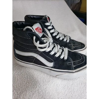 Vans Sk8 Hi Old Skool Kids Men 3.5 Women 5 Black White Suede Style 508731 Skate - Image 1 of 4