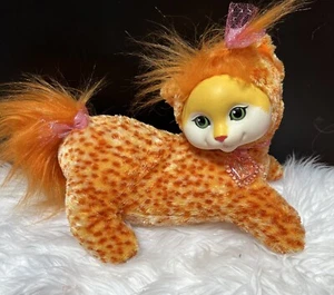 Vintage Kitty Surprise Just Play Plüschkatze Herbst orange grüne Augen 12-14 Zoll - Bild 1 von 6