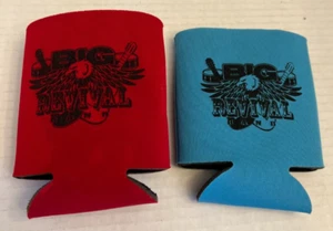 Big Revival Band Dose Koozies Country Musik Soda Bier Selters Wasser Logo blau rot - Bild 1 von 2