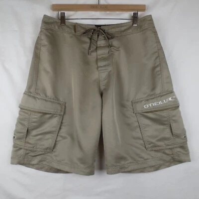 O'Neill Board Shorts Mens 34 Gold Unlined Cargo Pockets Outdoor Pool Beach Surf - Image 1 of 4
