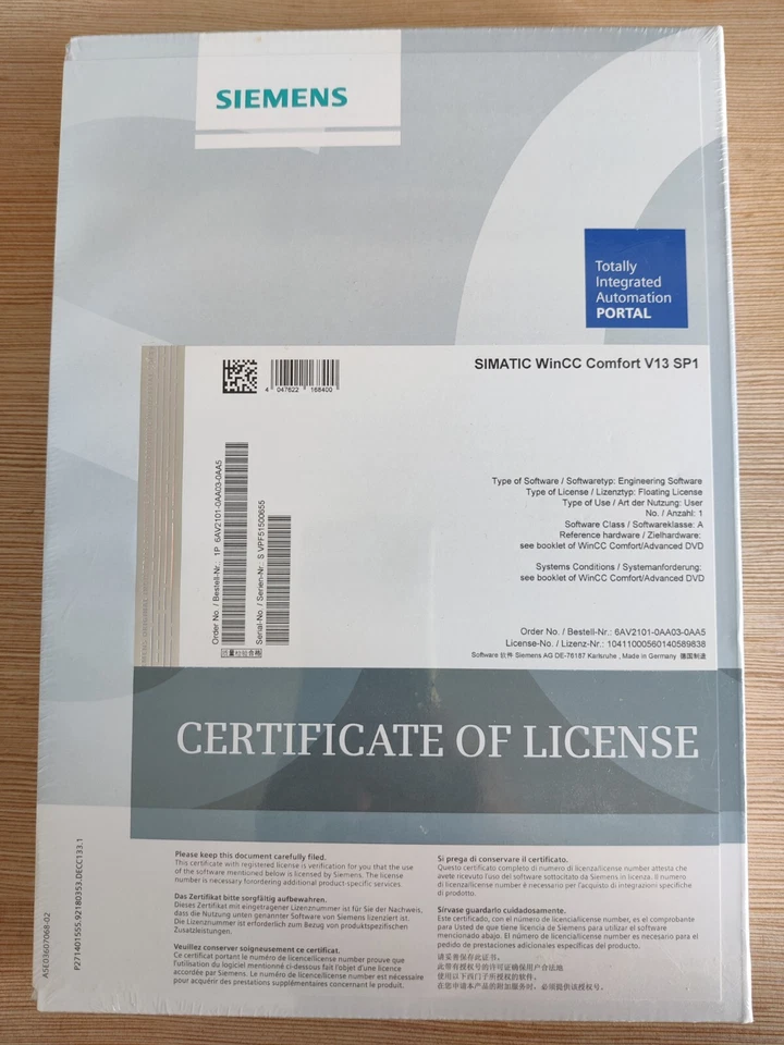Siemens WinCC Comfort V13 Floating 6AV2101-0AA03-0AA5 - Bild 1 von 1