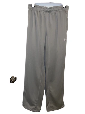 NIKE Ole Miss Dri- Fit Rebels Gray  Pants Joggers Size Medium Cover
