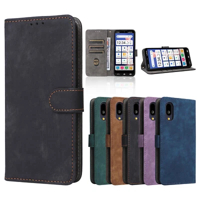 RFID Blocking Protect Flip Wallet leather Case For Sharp Aquos Sinpuru Sumaho 6 - Image 1 of 4