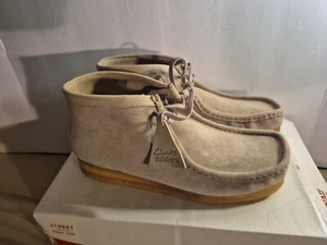 Clarks Originals Suede  Wallaby Sand Mens Size 12M Casual Boots Shoes - Picture 1 of 9