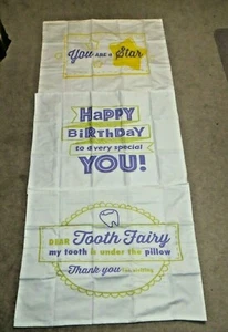 Redrock Traditions Set of 3 pillowcases Tooth Fairy, You are a Star, Brithday - Imagen 1 de 4