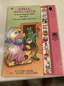 Golden Sound Story Miss Piggy Muppets Electronic Storybook Working 1991 VIDEO - Picture 1 of 4