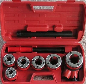 SET FILIERE FILIERA PER TUBI COMPLETA 7 PZ idraulica tubi innocenti - Foto 1 di 1