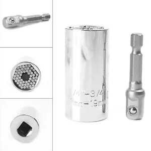 2x/Set Chiave a bussola meccanica pezzo artigianale prese cricchetto universale - Foto 1 di 10