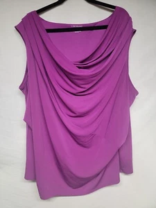 Lane Bryant Purple Sleeveless Scoop Neck Blouse (Size 26/28) - Picture 1 of 3