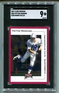 2001 Fleer Premium Peyton Manning Star Rubine 59/125 SGC 9 NEUWERTIG - Bild 1 von 2