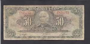HAITI - 50 GOURDES 1979 @ TYVEK @ RARE !!!!! - Picture 1 of 2