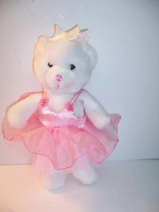 Weißer Bär im Prinzessinnen-Outfit - Dan Dee Spielzeug Stofftier Plüschtier 9 Zoll - Sehr guter Zustand - Bild 1 von 4