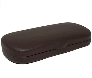 Soporte para gafas estilo marrón de cuerpo duro, se adapta a marcos medianos a grandes - Imagen 1 de 2