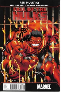 Marvel Comics 2010 Fall of the Hulks: Red Hulk #2 Signed by Ed McGuinness - Picture 1 of 13