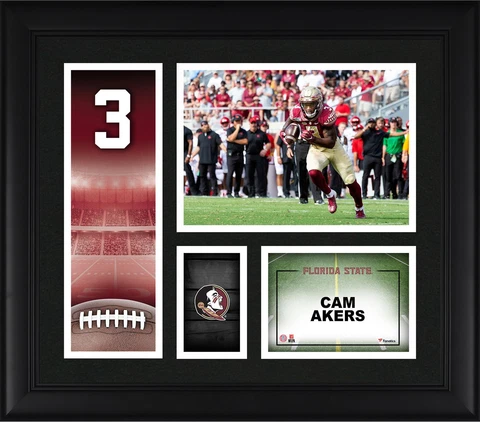Cam Akers Florida State Seminoles Framed 15x17 Player Core Collage Cover