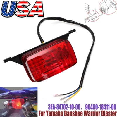 Kit de luz de freno y soporte de luz trasera para Yamaha Banshee Warrior 350 Blaster Foto 1 de 4
