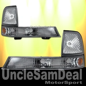FORD RANGER CLEAR LENS CHROME CORNER PARKING SIGNAL LIGHTS DIRECT FIT PAIR - Picture 1 of 2