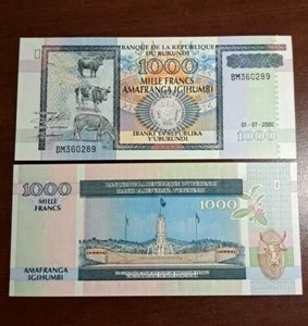 2006 Burundi 1000 Francs Banknote UNC P39 - Picture 1 of 1
