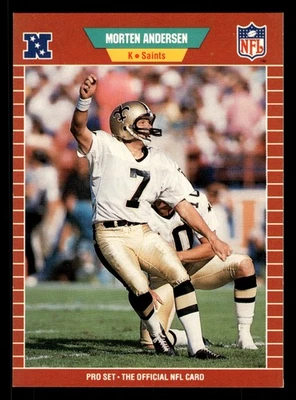 Morten Andersen 1989 Pro Set #261 New Orleans Saints - Image 1 of 2