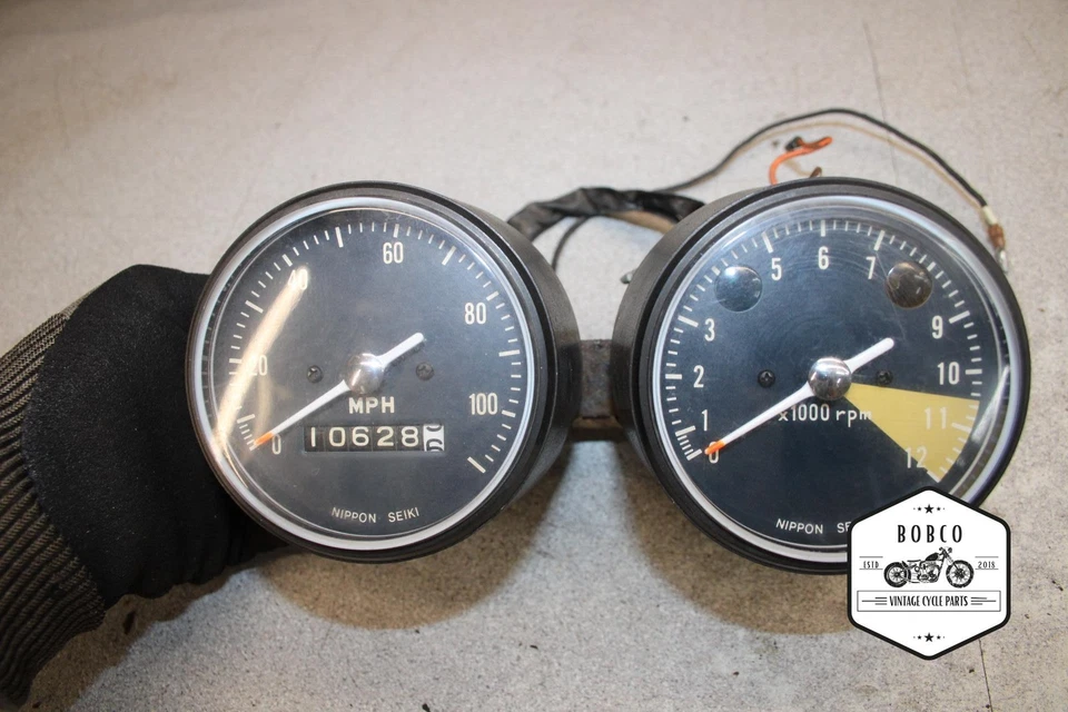 Honda CL350 1969 Scrambler medidores velocímetro V12-2473. ABP Foto 1 de 4