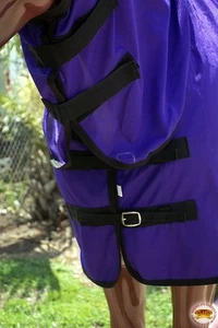 80RS Hilason Uv Protect Mesh Bug Mosquito Horse Fly Sheet Summer Spring Purple - Picture 1 of 18