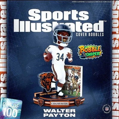 Спортивная иллюстрированная обложка с качающейся головой WALTER PAYTON Chicago Bears NFL «Новые звезды» - Изображение 1 из 4