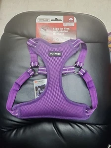 Voyager Step-In Flex Adjustable Harness L/G Purple Scotchlite Reflective New! - Picture 1 of 6