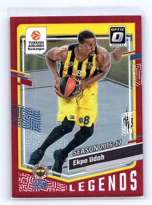 Ekpe Udoh 2023-24 Donruss EuroLeague #185 Optic Red #/99 - Image 1 of 2