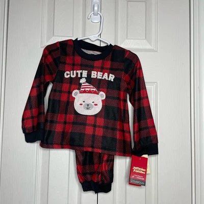 NUEVO Jammies for Families Cuddle Duds Lindo Oso Vacaciones Pijama Talla 2T Unisex  Foto 1 de 4