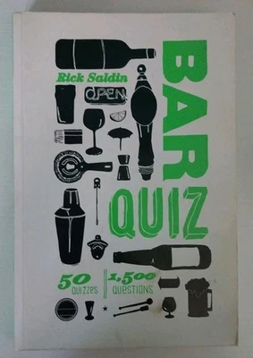 Bar Quiz~50 Quizzes~1,500 Questions~ Rick Saldin~Paperback~GOOD - Image 1 of 2