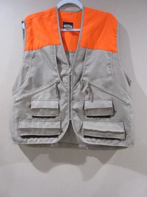 WFS Hunting Vest Upland Mens M Brown/Orange 2 Lg. Pockets + 4 Bullet Pockets - Image 1 of 4
