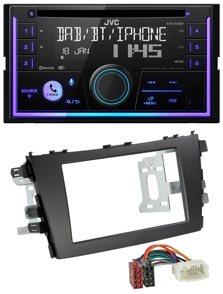 JVC MP3 USB 2DIN DAB Bluetooth CD Autoradio für Suzuki Celerio LF ab 2014 - Bild 1 von 4