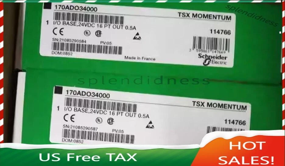 1 PCS Schneider 170ADO34000 Modicon DC Discreet I/O Base 170ADO34000 New In Box - Image 1 of 1