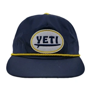 Yeti Big Wave Flat Brim Rope Hat Navy With Gold Rope Snapback Cap - Bild 1 von 10