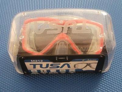 Máscara de buceo roja flash TUSA Freedom Ceos buceo buceo libre M 212 FY Foto 1 de 4