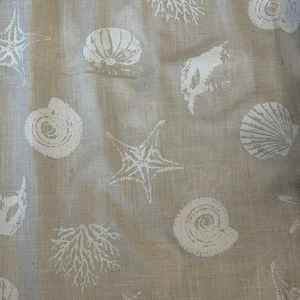 Coastal Beach Curtains Living Room Sand Beige Light Colored Linen Blend 50x84 - Picture 1 of 2