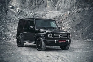 für G-Klasse W463 463A AT1 Felge Twin Monotube 9x20 Anfahrschutzring blk 4 Stück - Bild 1 von 19