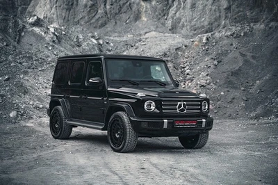 für G-Klasse W463 463A AT1 Felge Twin Monotube 9x20 Anfahrschutzring blk 4 Stück - Bild 1 von 4