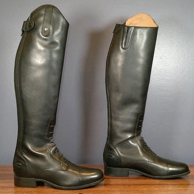 Wmns ARIAT Heritage Contour II Field Zip Tall Equestrian Boots 8 B - Image 1 of 4