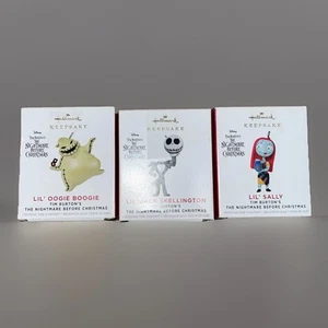 2021 Hallmark Li'l Jack, Sally and Oogie Boogie Miniature Keepsake Ornaments - Picture 1 of 4