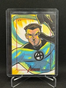 Carta da disegno Marvel 2012 Greatest Heroes SketchaFEX Rich Molinelli 1/1 - Foto 1 di 2