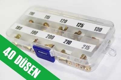 40 x Weber IDF, DCOE, IDA Vergaser Düsen - Doppelvergaser einstellen / bedüsen - Bild 1 von 4