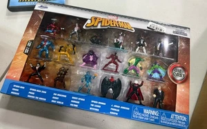 Jada Nano Metalfigs Marvel Spider-Man Die Cast Figure Confezione da 18 Serie 8 Nuove Figurine - Foto 1 di 1