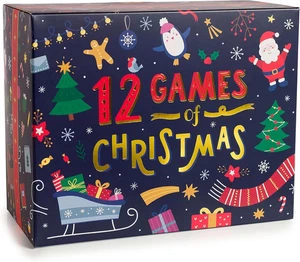 12 Spiele von Weihnachten - Familien Spieleabend Paket für Kinder und Jugendliche - lustiges Ch - Bild 1 von 12