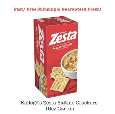 Galletas saladas Zesta originales de Kellogg's, cartón de 16 oz, ENVÍO GRATUITO Foto 1 de 4
