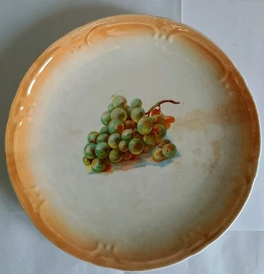 ANTICO PIATTO SOCIETA' CERAMICHE ITALIANA LAVENO VERBANUM STONE  MOTIVO UVA - Immagine 1 di 2