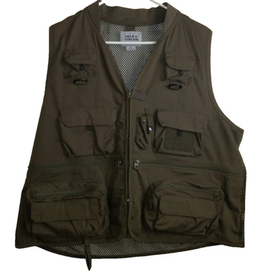 Field & Stream Fishing Wading Vest Men's Multi Pocket Olive Green Size XL - Image 1 of 4