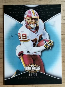 2009 Topps Triple Threads Sapphire #69 Santana Moss - Picture 1 of 2